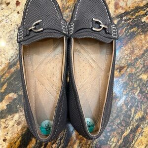 Naturalizer Black Textured Flats